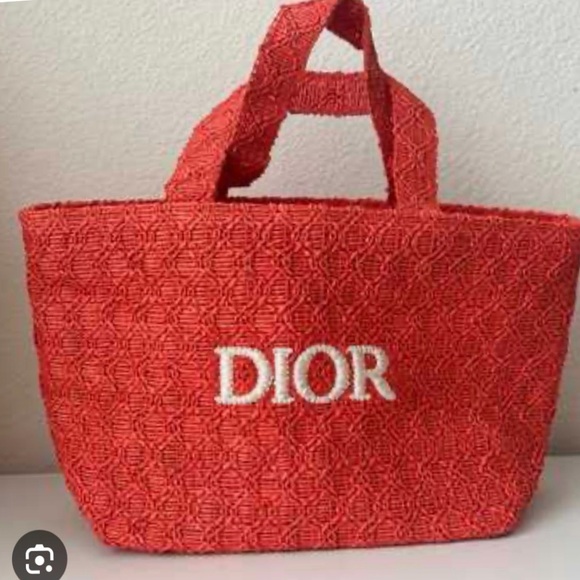 New! Limited Edition Dior Beauty Raffia Tote - Picture 10 of 11